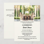 Wijngaard wijn boerderij fine dining string verlic kaart (Voorkant / Achterkant)