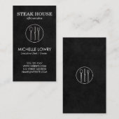 Wijngaard Wijn Lux Zilveren Bestek Visitekaartje (Voorkant / Achterkant)