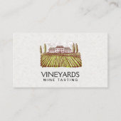 wijngaard | wijnbouwschets visitekaartje (Voorkant)