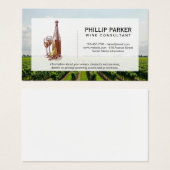 Wijngaard | Wijnglas en Fles Visitekaartje (Voorkant /achterkant)
