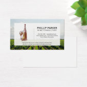 Wijngaard | Wijnglas en Fles Visitekaartje (Bureau)