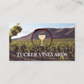 Wijngaard | Wijnglas Logo Visitekaartje (Voorkant)
