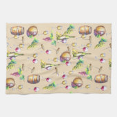 Wijngaard Wijnliefhebber Rode witte glazen druiven Theedoek (Horizontaal)