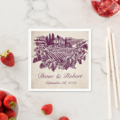  wijngaard wijnmakerij Bourgondië aangepaste bruil Servetten (Insitu)