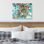 *~* Wijngaard Wijnmakerij Druif AR21 Blauwe Wijnke Canvas Afdruk (Insitu (Slaapkamer))