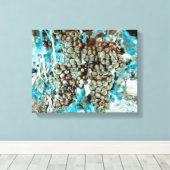 *~* Wijngaard Wijnmakerij Druif AR21 Blauwe Wijnke Canvas Afdruk (Insitu (Houten vloer))
