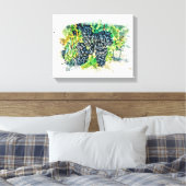 *~* Wijngaard Wijnmakerij Druif AR21 Wijnkelder Canvas Afdruk (Insitu (Slaapkamer))