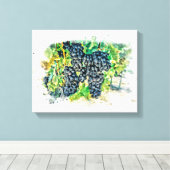 *~* Wijngaard Wijnmakerij Druif AR21 Wijnkelder Canvas Afdruk (Insitu (Houten vloer))