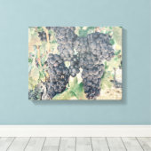 *~* Wijngaard Wijnmakerij Druivencluster AR21 Wijn Canvas Afdruk (Insitu (Houten vloer))