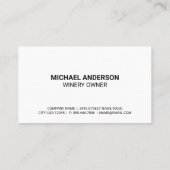 Wijngaard wijnmakerij Logo Visitekaartje (Achterkant)