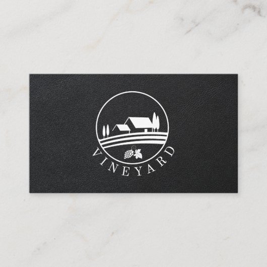Wijngaard wijnmakerij Logo Visitekaartje (Voorkant)