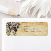 Wijngaard, wijnmakerij waterverf, op maat etiket (Insitu)