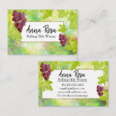 ** Wijngaard wijnmakerij wijnkelder wijndruiven Visitekaartje (Voorkant / Achterkant)