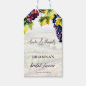 Wijngaard wijnmakerij zomer vrijgezellenfeest bedr cadeaulabel (Voorkant)