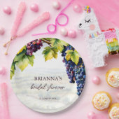 Wijngaard wijnmakerij zomer vrijgezellenfeest bedr papieren bordje (Feest)