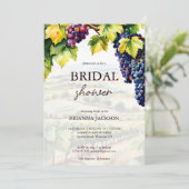 Wijngaard wijnmakerij zomertuin vrijgezellenfeest kaart (Staand voorkant)