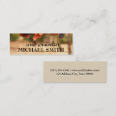 Wijngaard / wijnsommelier mini visitekaartje (Voorkant / Achterkant)