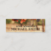 Wijngaard / wijnsommelier mini visitekaartje (Voorkant)