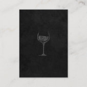 Wijngaard Wine Lux Black Visitekaartje (Achterkant)