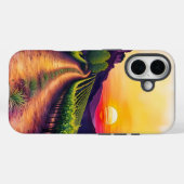 Wijngaard zonsondergang Case-Mate iPhone case (Achterkant (horizontaal))