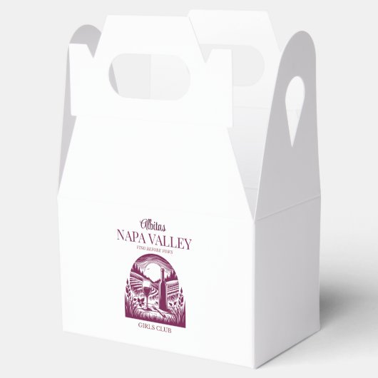 wijngaard zonsondergang napa vallei vrijgezellenfe bedankdoosjes (Geopend)