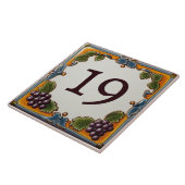 Wijngaarddruiven Aangepaste huisnummerbord Plaque Tegeltje (Zijkant)