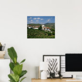 Wijngaarden, dorp San Miguel, Douro Poster (Thuiskantoor)