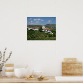 Wijngaarden, dorp San Miguel, Douro Poster (Keuken)