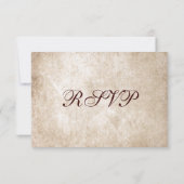  wijngaarden Elegant Rustic Wedding RSVP-kaarten RSVP Kaartje (Achterkant)