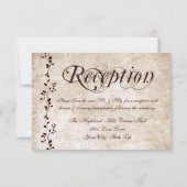  wijngaarden Elegant Wedding Reception Kaarten (Achterkant)