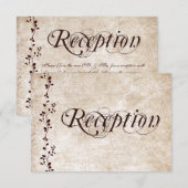  wijngaarden Elegant Wedding Reception Kaarten (Voorkant / Achterkant)