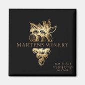 wijngaarden gouddruiven magneet (Voorkant)