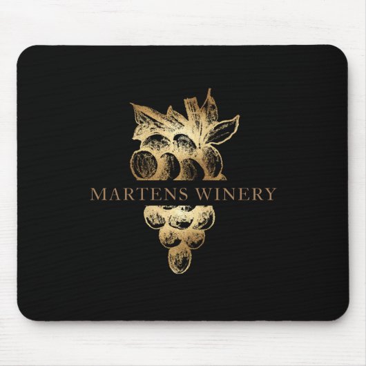 wijngaarden gouddruiven monogram wijngaarden muismat (Voorkant)