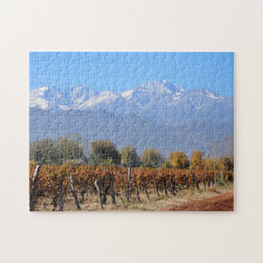 Wijngaarden in de Herfst van Mendoza, Argentinië Legpuzzel (Horizontaal)