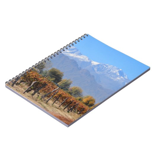 Wijngaarden in de Herfst van Mendoza, Argentinië Notitieboek (Linkerzijde)