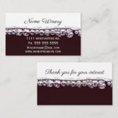 Wijngaarden in de sector rode wijn visitekaartje (Voorkant / Achterkant)