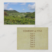 wijngaarden in het graafschap Wenen Oostenrijk Visitekaartje (Voorkant / Achterkant)