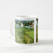 Wijngaarden met uitzicht op Auvers van Vincent van Koffiemok (Voorkant links)