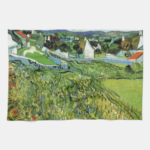 Wijngaarden met uitzicht op Auvers van Vincent van Theedoek
