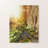 Wijngaarden op zonsondergang legpuzzel (Verticaal)