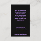 Wijngaarden paars zwart wit visitekaartje (Achterkant)