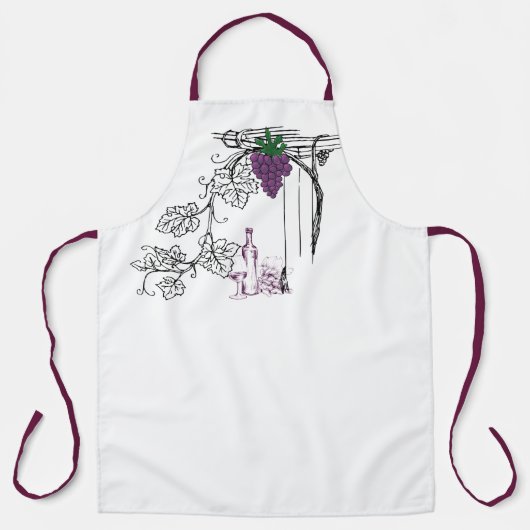 wijngaarden schort (Voorkant)