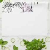 wijngaarden theedoek (Gevouwen)