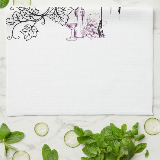 wijngaarden theedoek (Gevouwen)