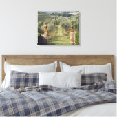 Wijngaarden, Toscane, Italië Canvas Afdruk (Insitu (Slaapkamer))