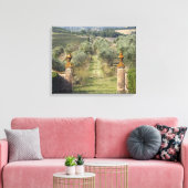 Wijngaarden, Toscane, Italië Canvas Afdruk (Insitu (Woonkamer))