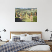 Wijngaarden, Toscane, Italië Canvas Afdruk (Insitu (Slaapkamer))