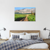Wijngaarden van Groot Constantia-windomein Canvas Afdruk (Insitu (Slaapkamer))