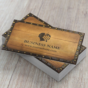 Wijngaarden van wijngaarden met  omhulling visitekaartje