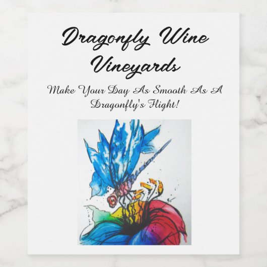 WIJNGAARDEN VOOR LIBELWIJN WIJN ETIKET (Enkel label)